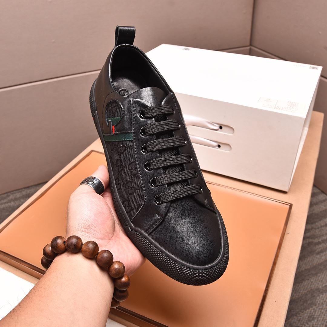 Gvc*1 Men’s GG Sneaker With Web G Black For Men