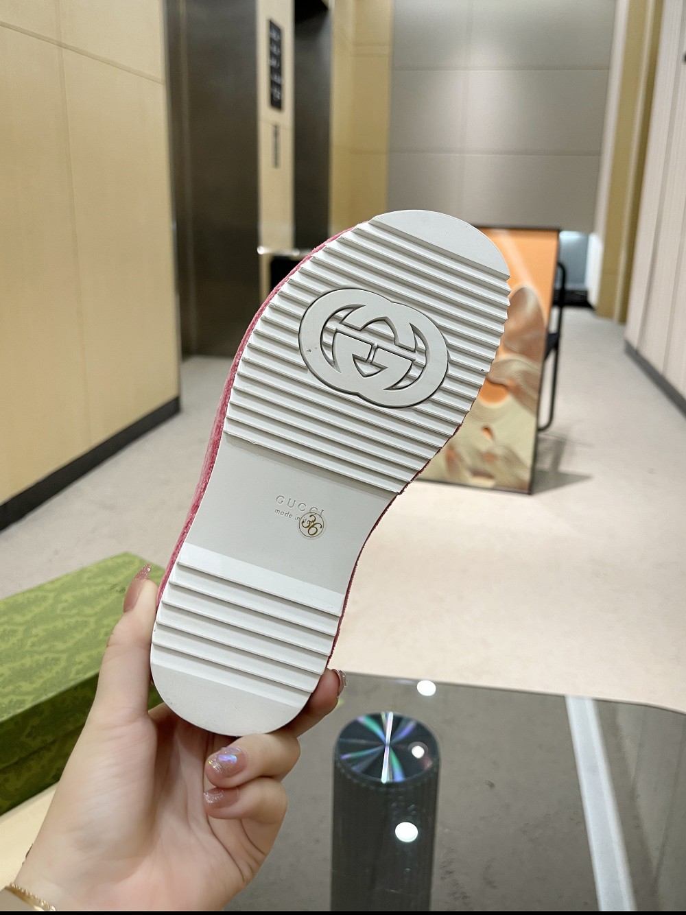 Gvc*1 Women’s GG Platform Sandal Pink For Women GG