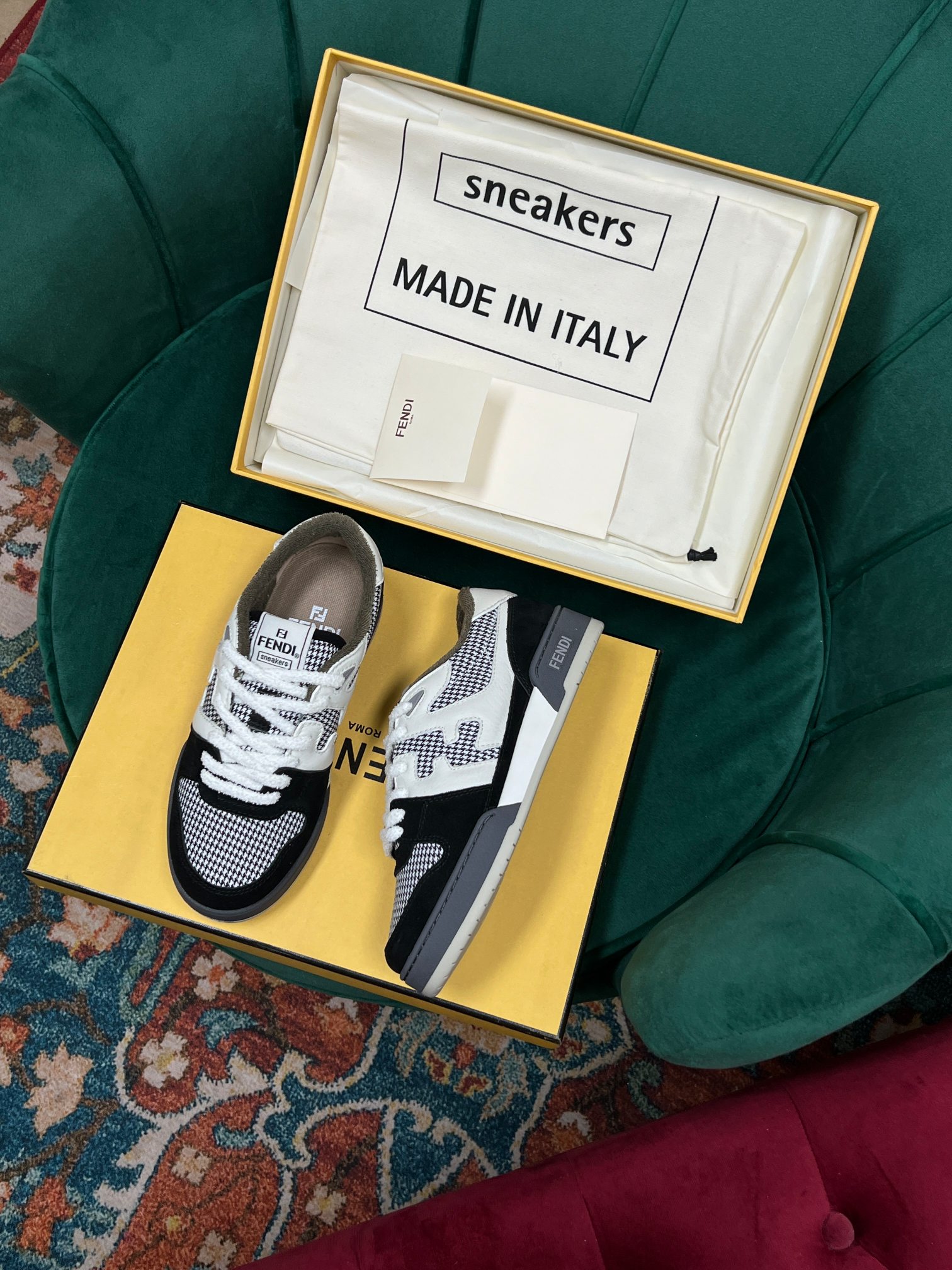 F**di Match Low Tops In Black For Women