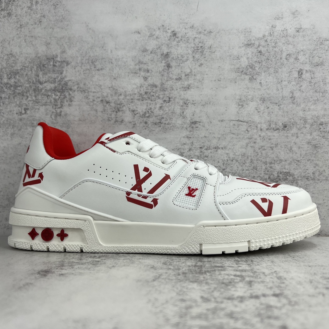 L0vis Vvtt0n Women’s LV Trainer Sneaker Red For Women LV