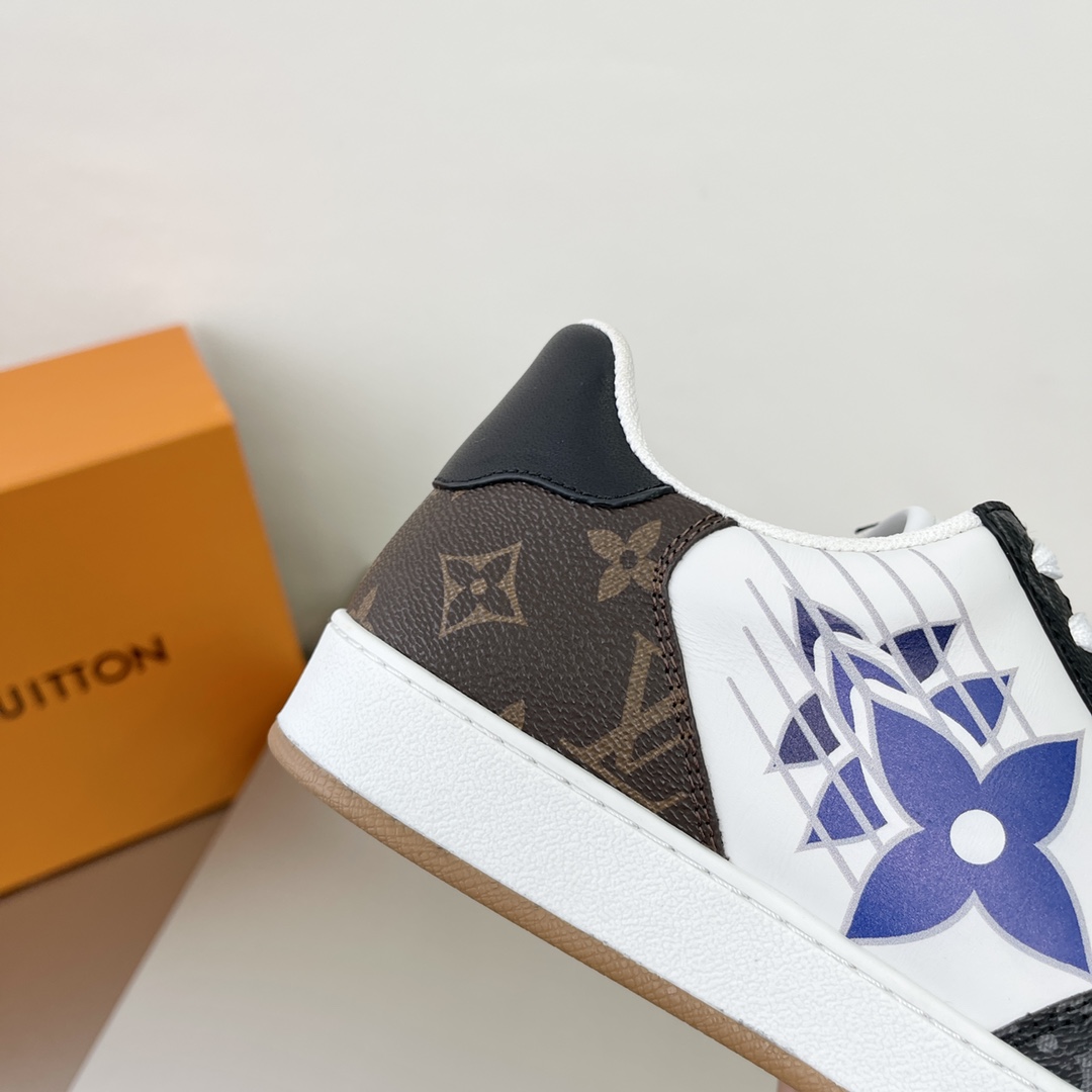 L0vis Vuittion Rivoli Sneaker Black And White For Men LV