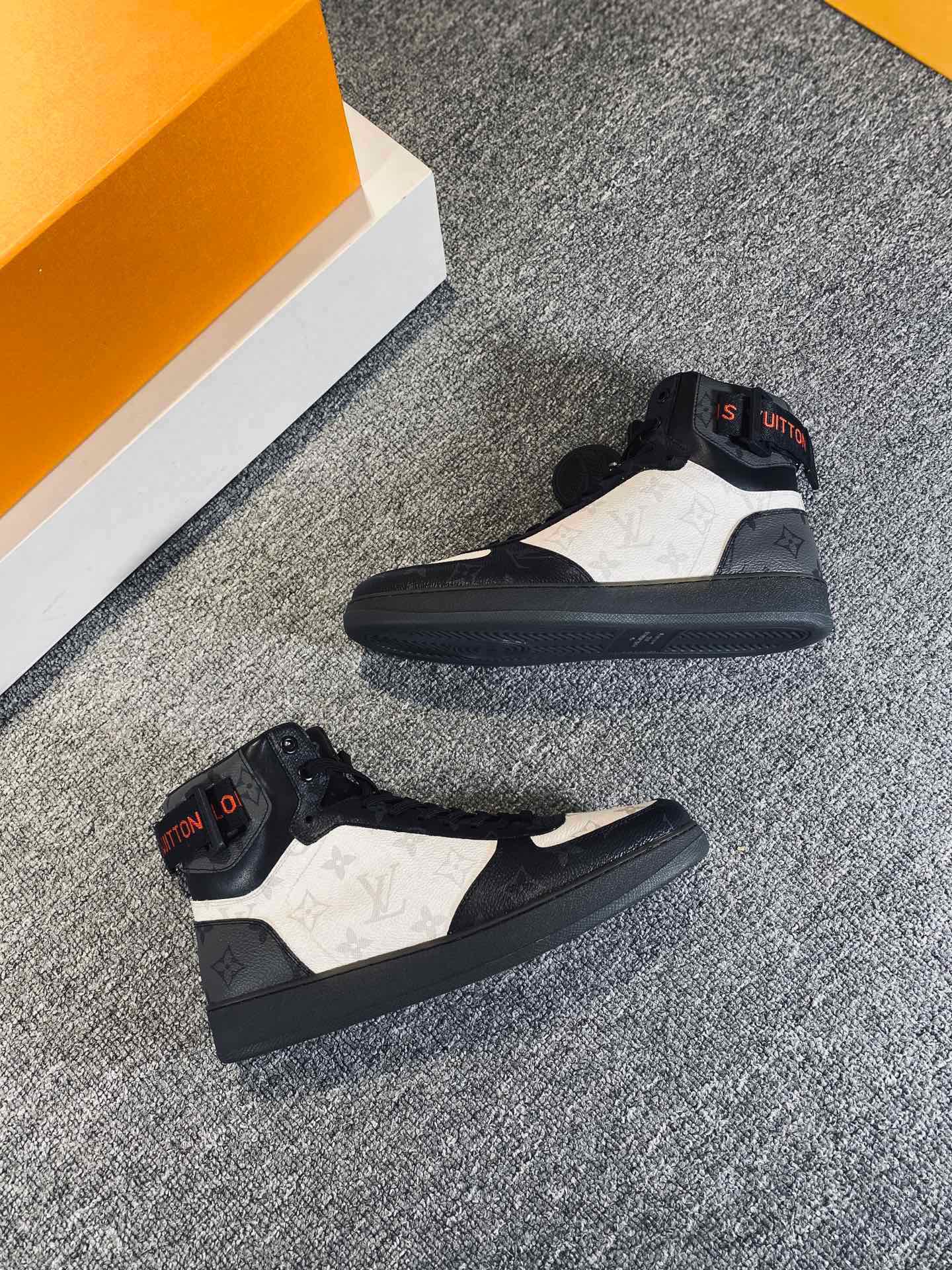 L0vis Vvtt0n Rivoli Sneaker Boots Black And White For Men LV