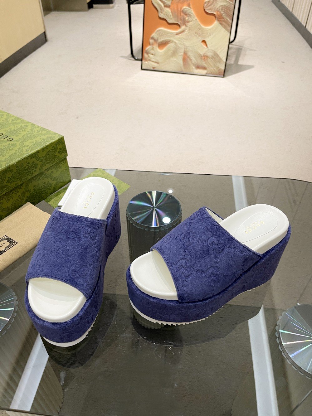 Gvc*1 Women’s GG Platform Sandal Purple For Women GG