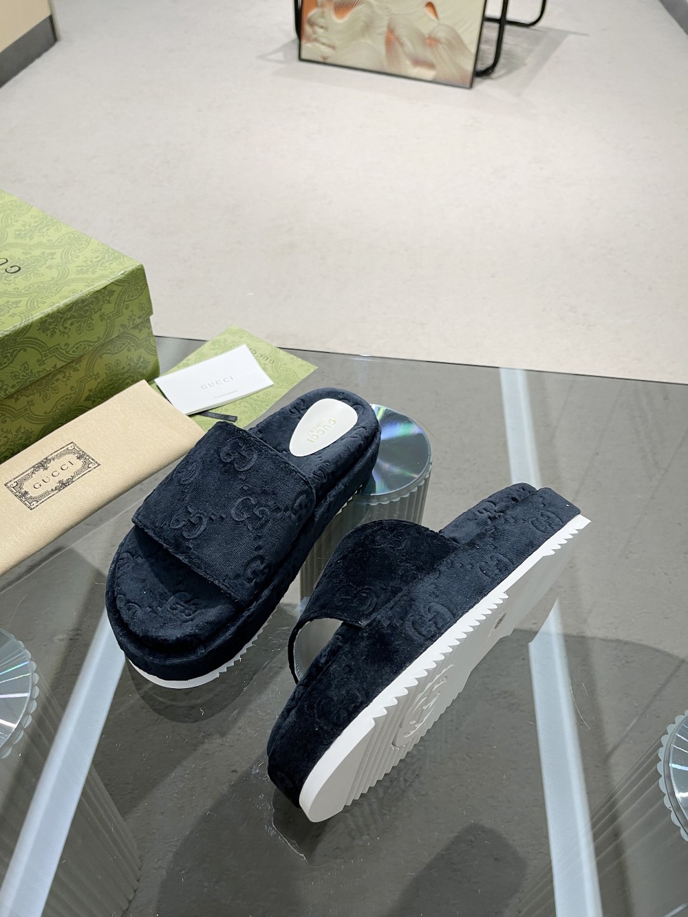 Gvc*1 Women’s GG Platform Sandal Black For Women GG