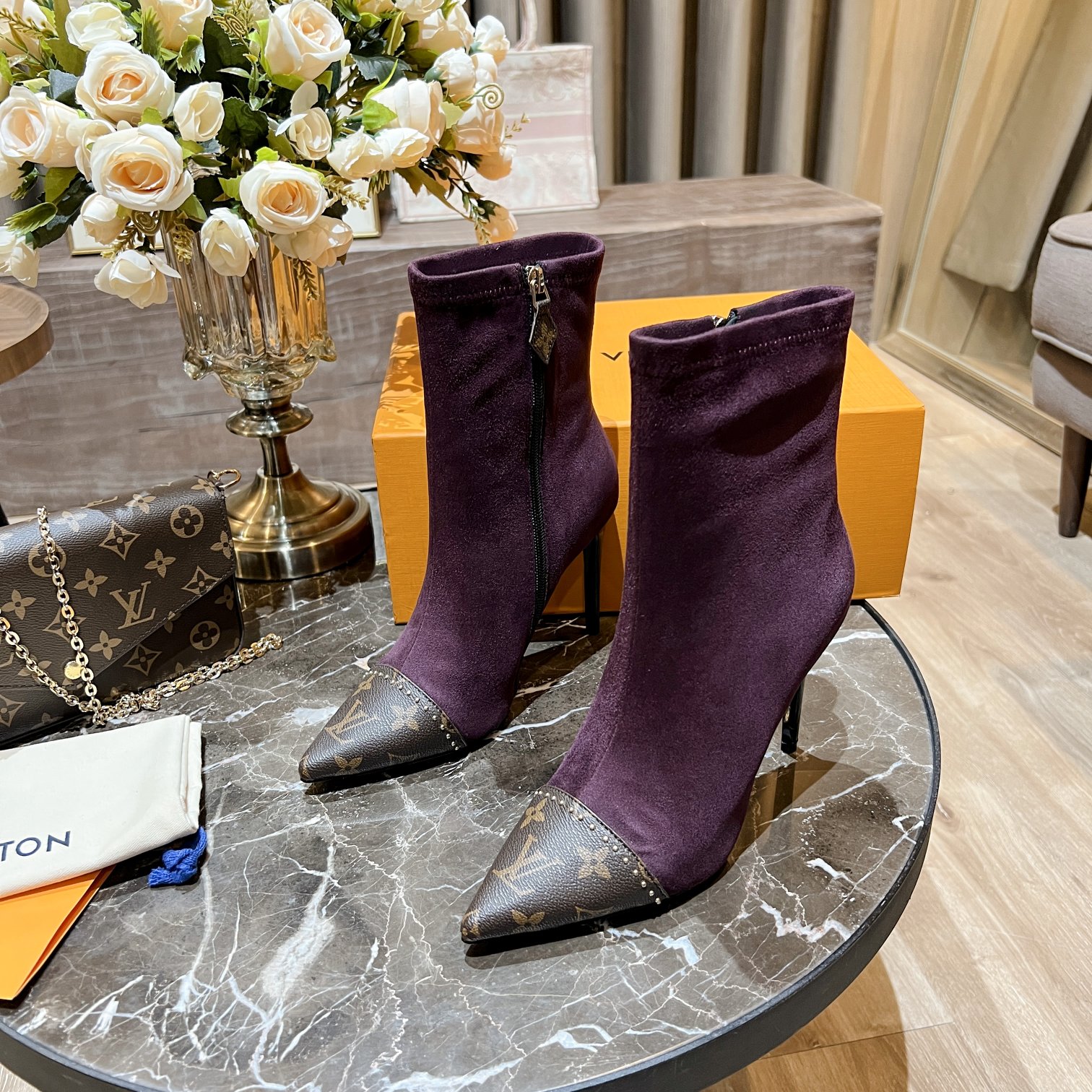 L0vis Vvtt0n Women’s Cherie Ankle Boots Violet Women LV