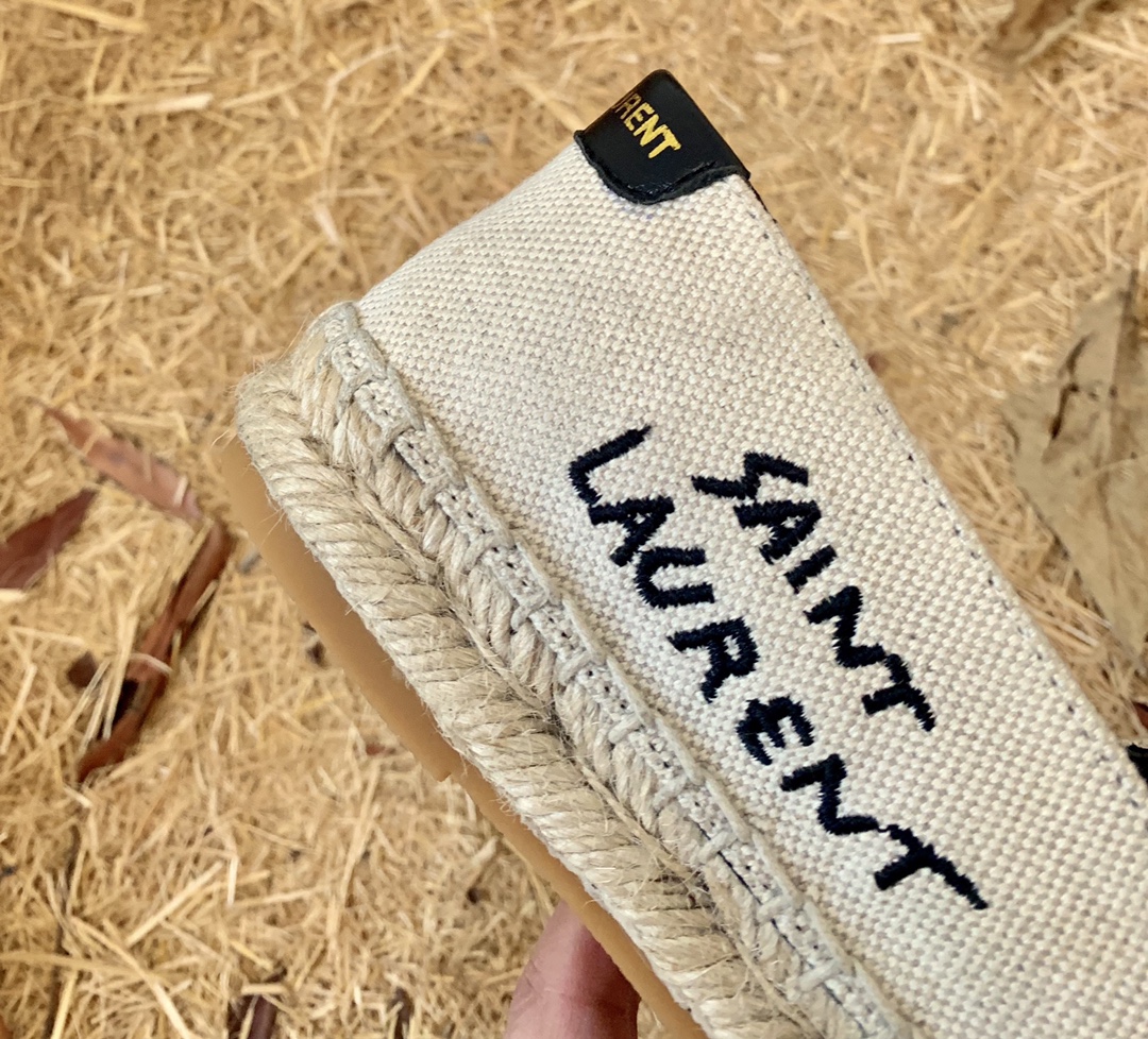 Sa1nt Lau*nt Women’s Sa1nt Lau*nt Embroidered Espadrilles White For Women Y51