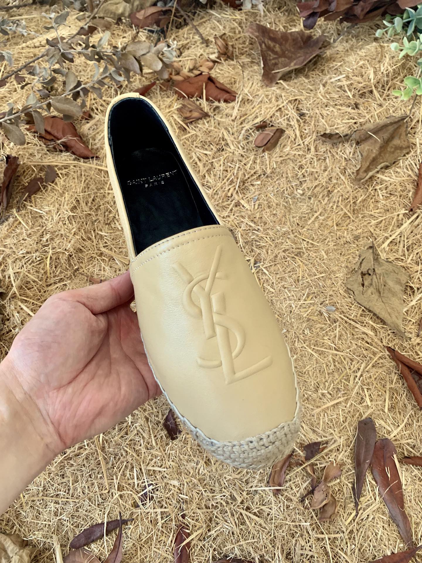 Sa1nt Lau*nt Women’s Y51 Embroidered Espadrilles Yellow For Women Y51