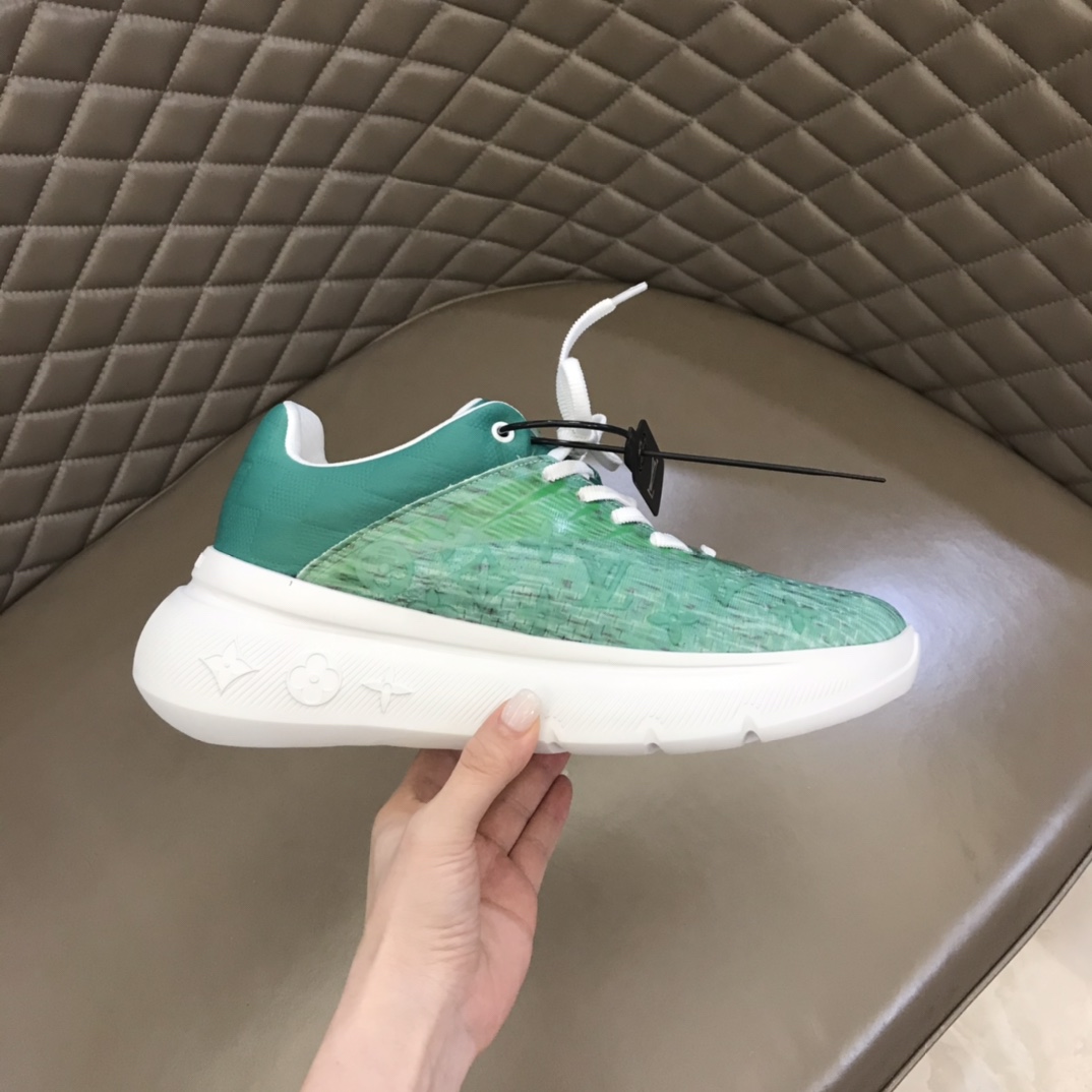 L0vis Vuittion Show Up Sneaker Green For Men LV