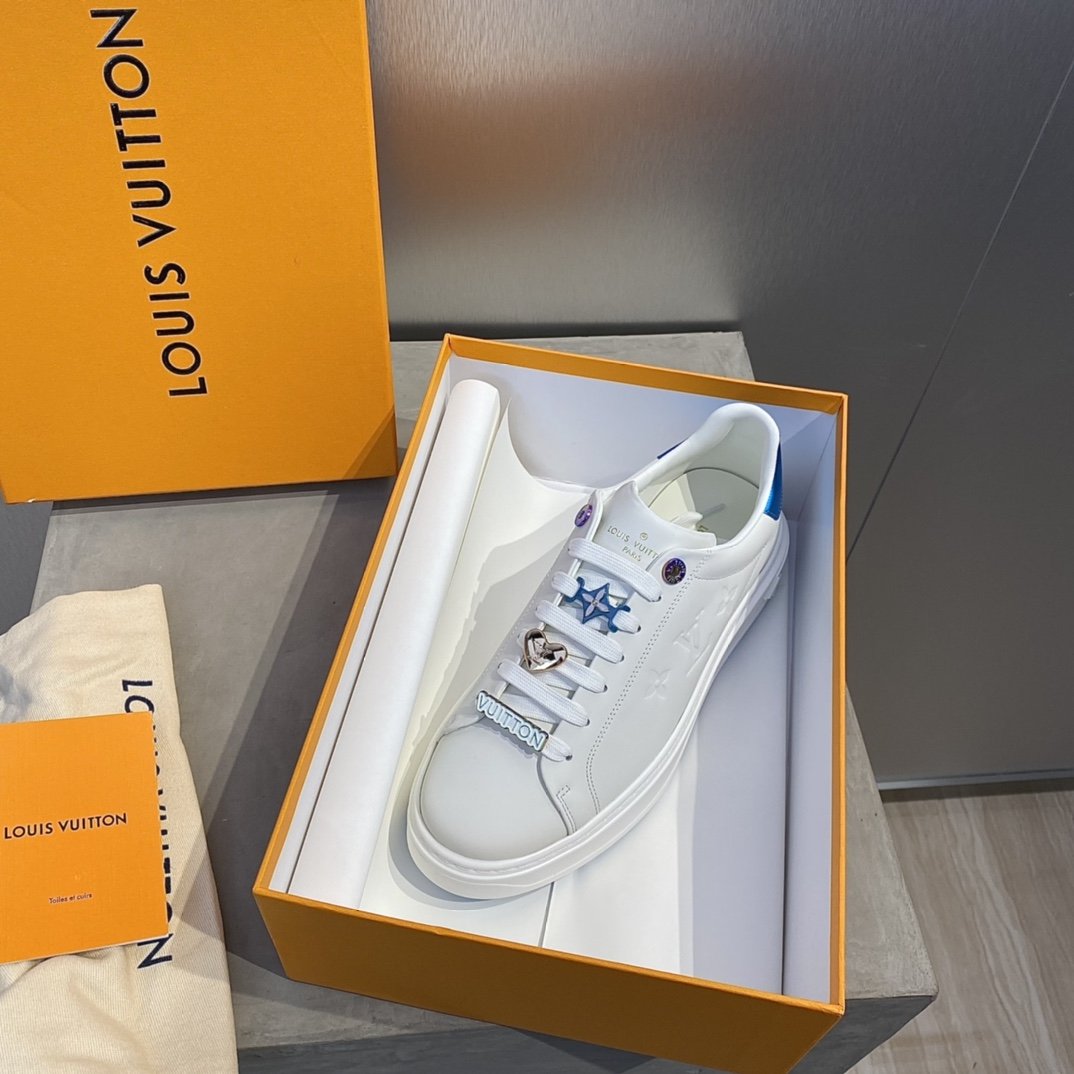 L0vis Vuittion Time Out Sneaker Blue For Men LV