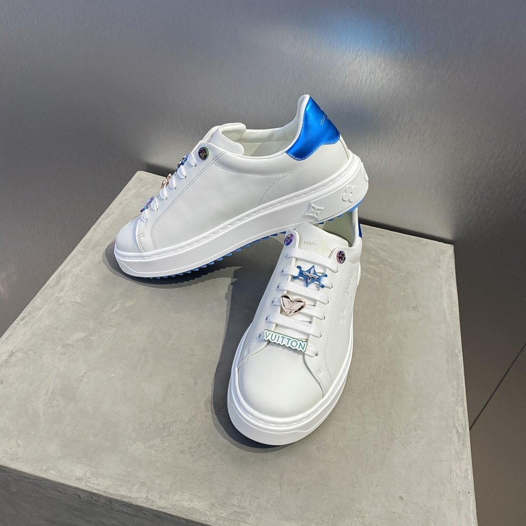 L0vis Vuittion Time Out Sneaker Blue For Men LV