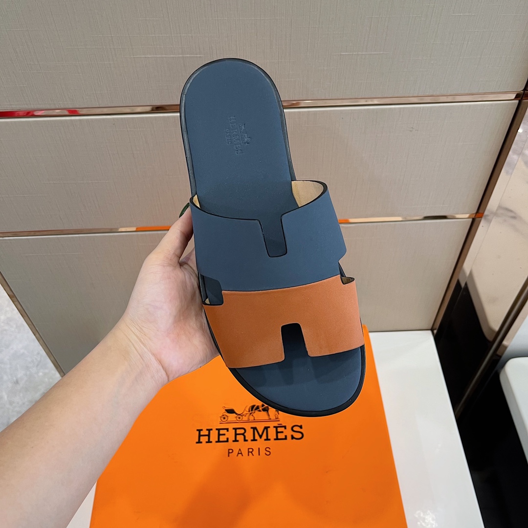 H**me5 Izmir Sandal Dark Blue And Brown For Men