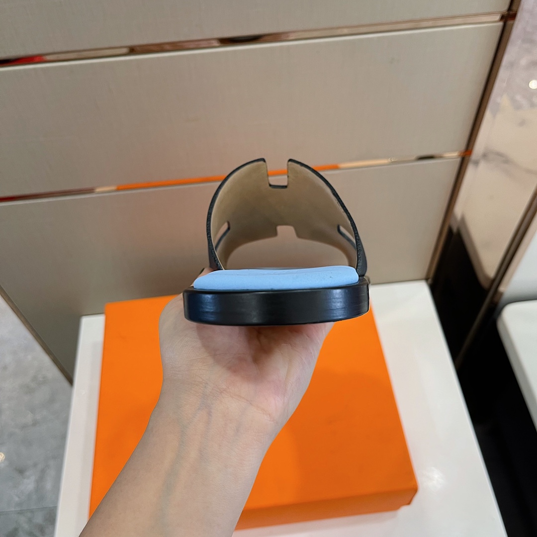 H**me5 Izmir Sandal Black And Light Blue For Men