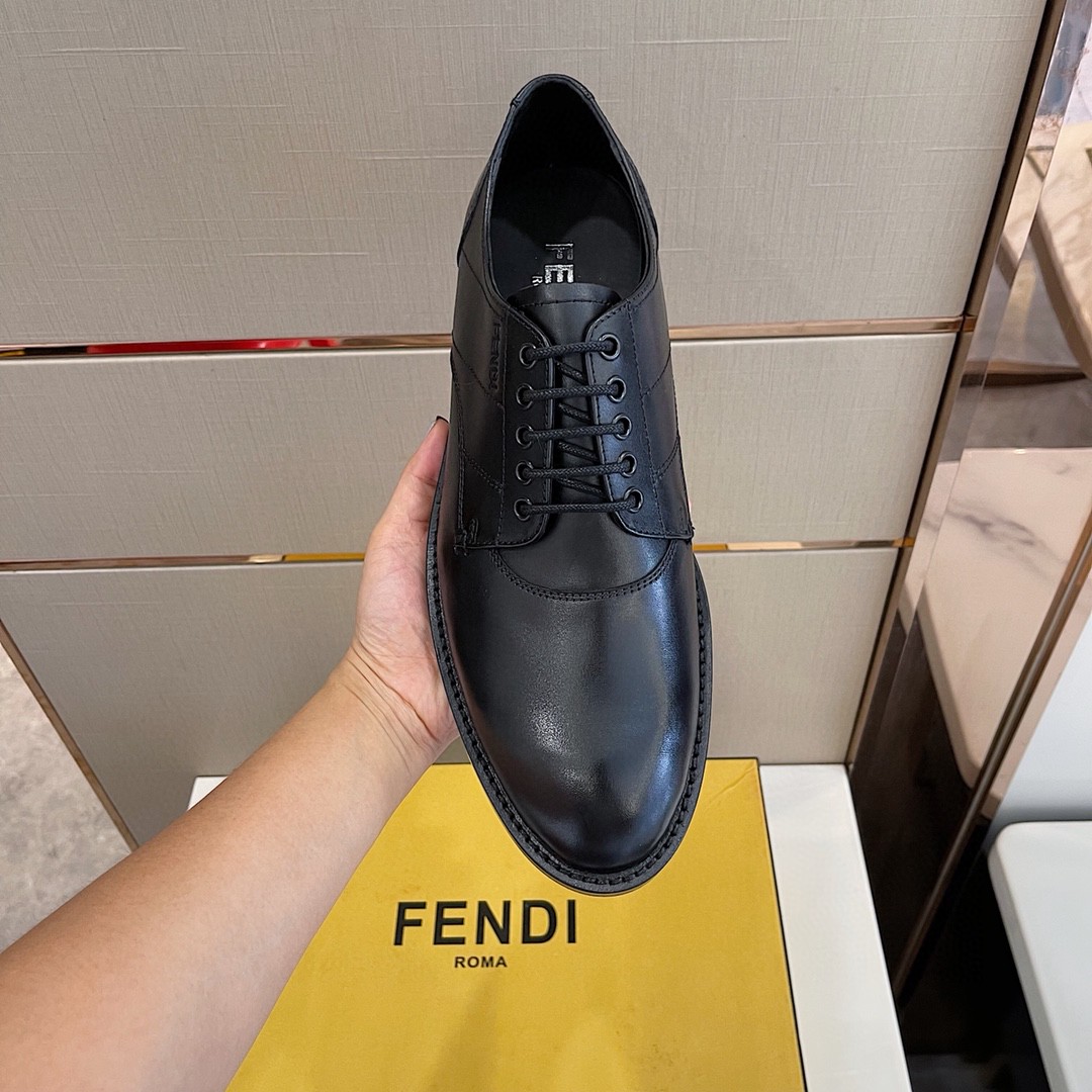 F**di Force Matte Black Shoes For Men