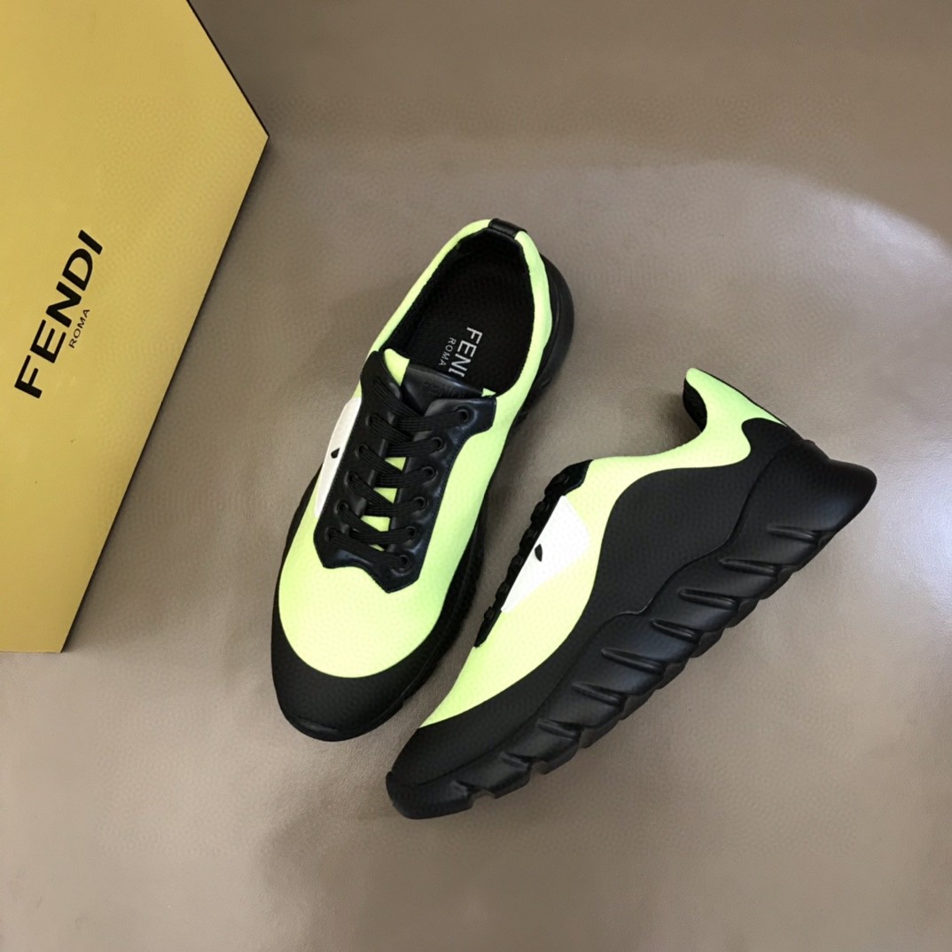 F**di Force Low Tops Sneakers Glow Green For Men