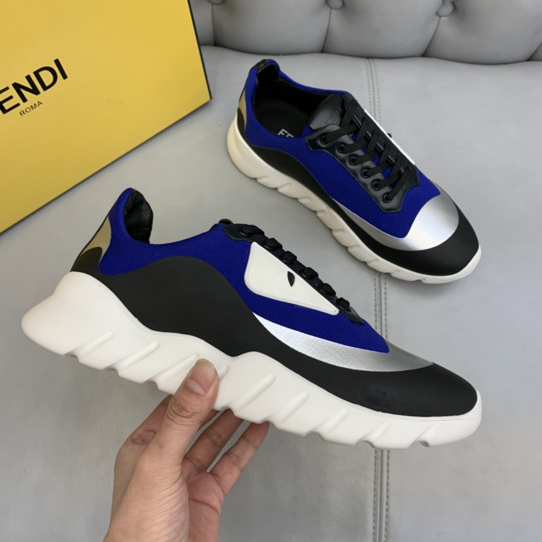 F**di Force Low Tops Sneakers Blue/Grey For Men