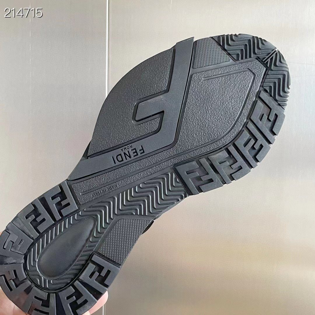 F**di Flow Black Sneakers For Men 7E1504AHI8F0ABB