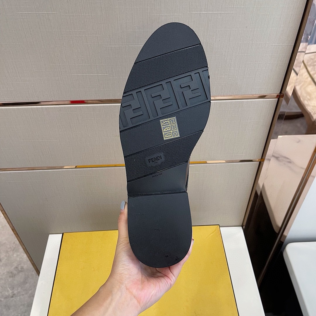 F**di Force Dark Brown Shoes For Men