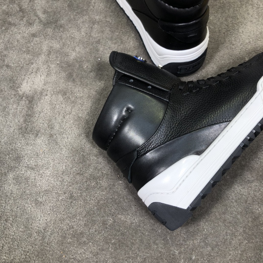 F**di Force High Tops Sneakers Black For Men