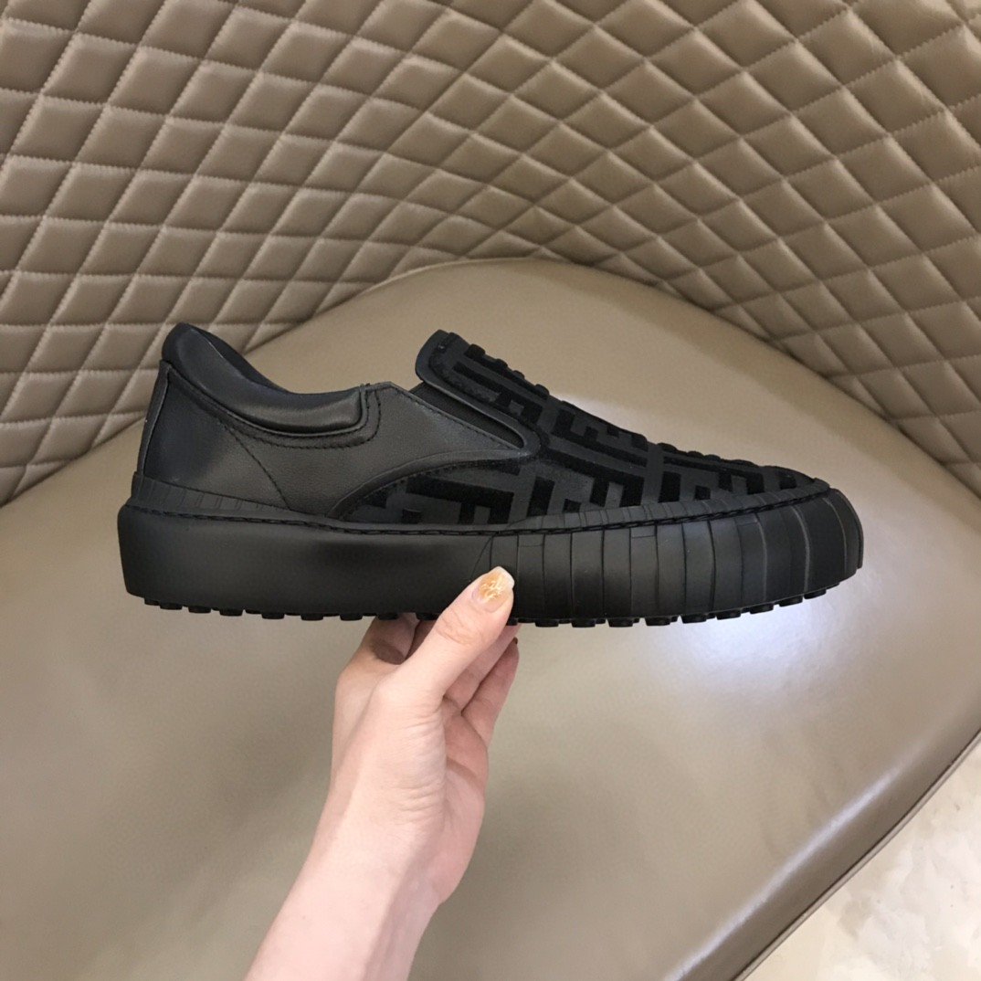 F**di Force Slip On Sneakers Black For Men 7E1454