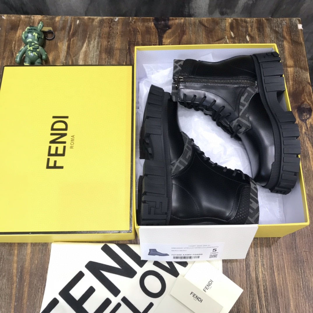 F**di Force High Tops Boots Black For Men 7U1458ADMKF1DV5