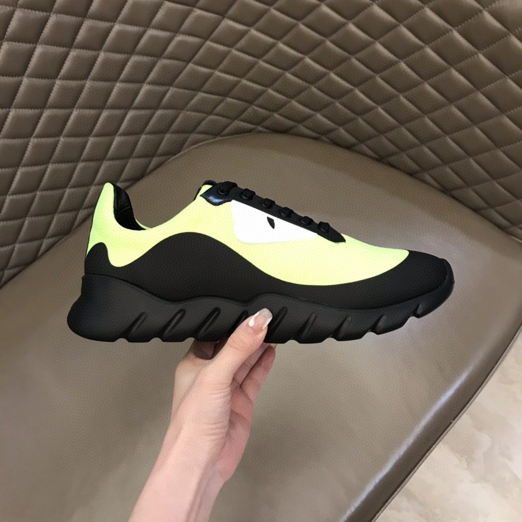 F**di Force Low Tops Sneakers Glow Green For Men