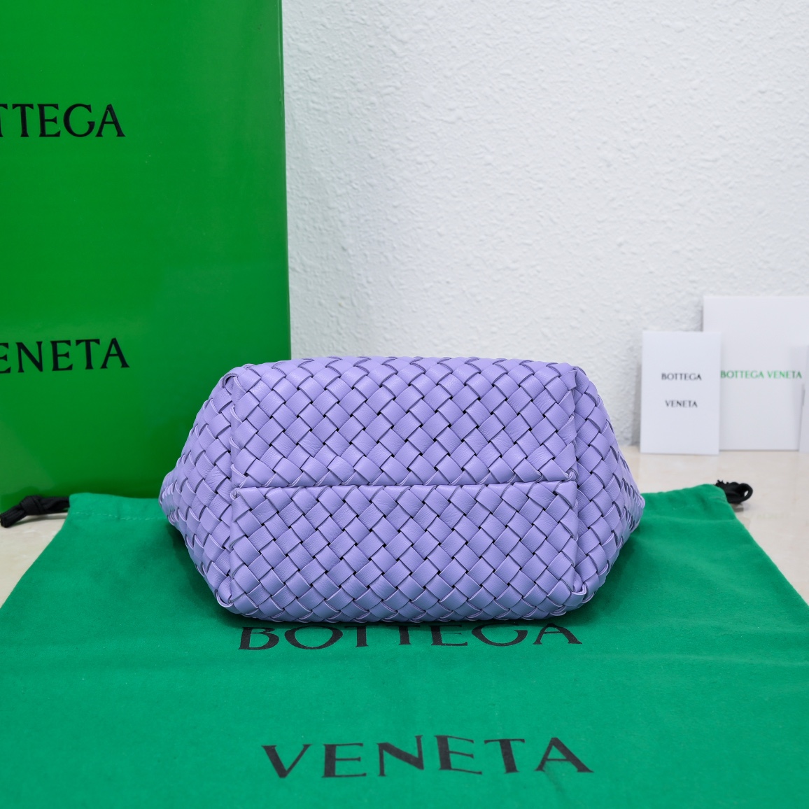 B0tt*ga Ven*ta Mini Cabat Purple, For Women, Women’s Bags 7.9in/20cm