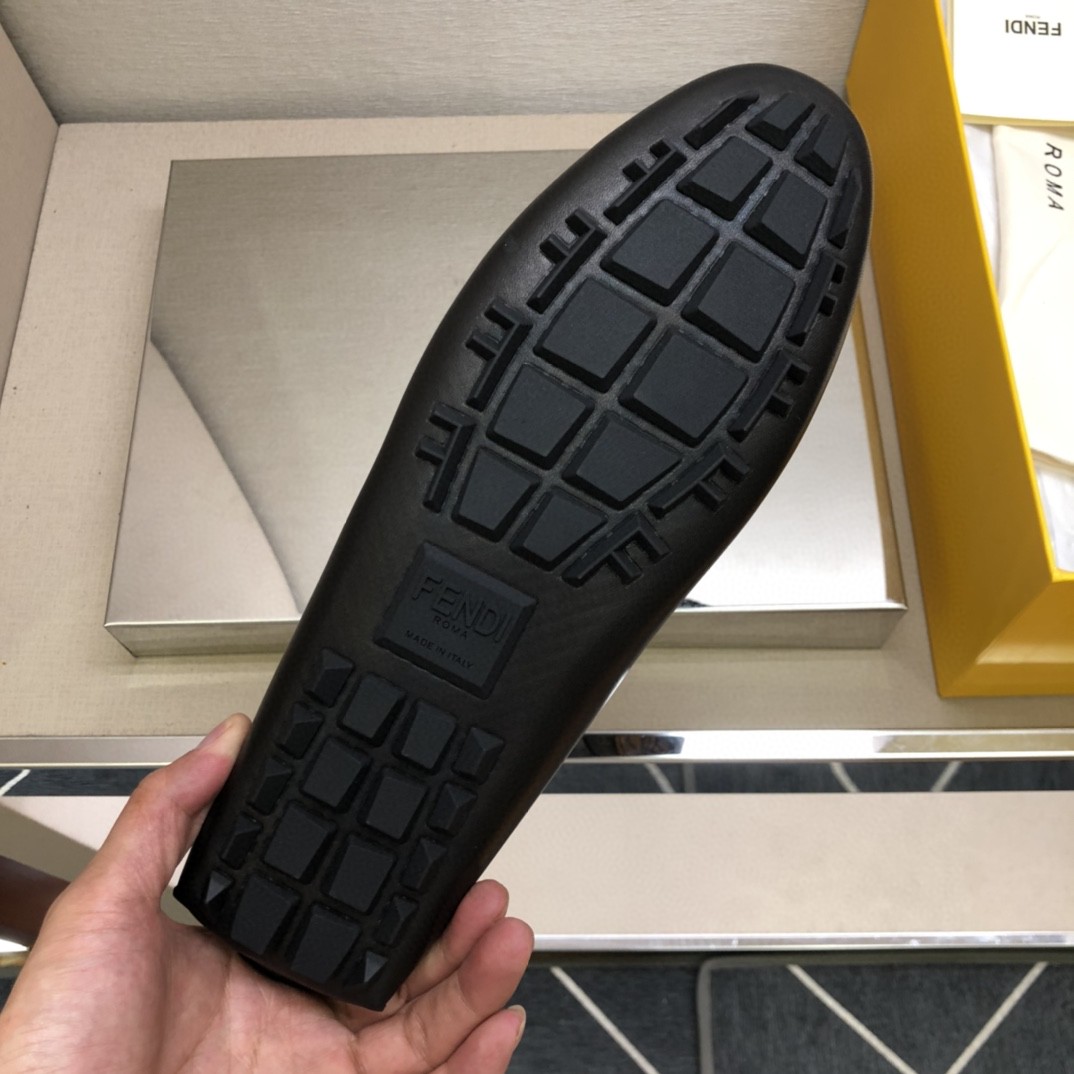 F**di Force Black Loafers For Men 7D1473