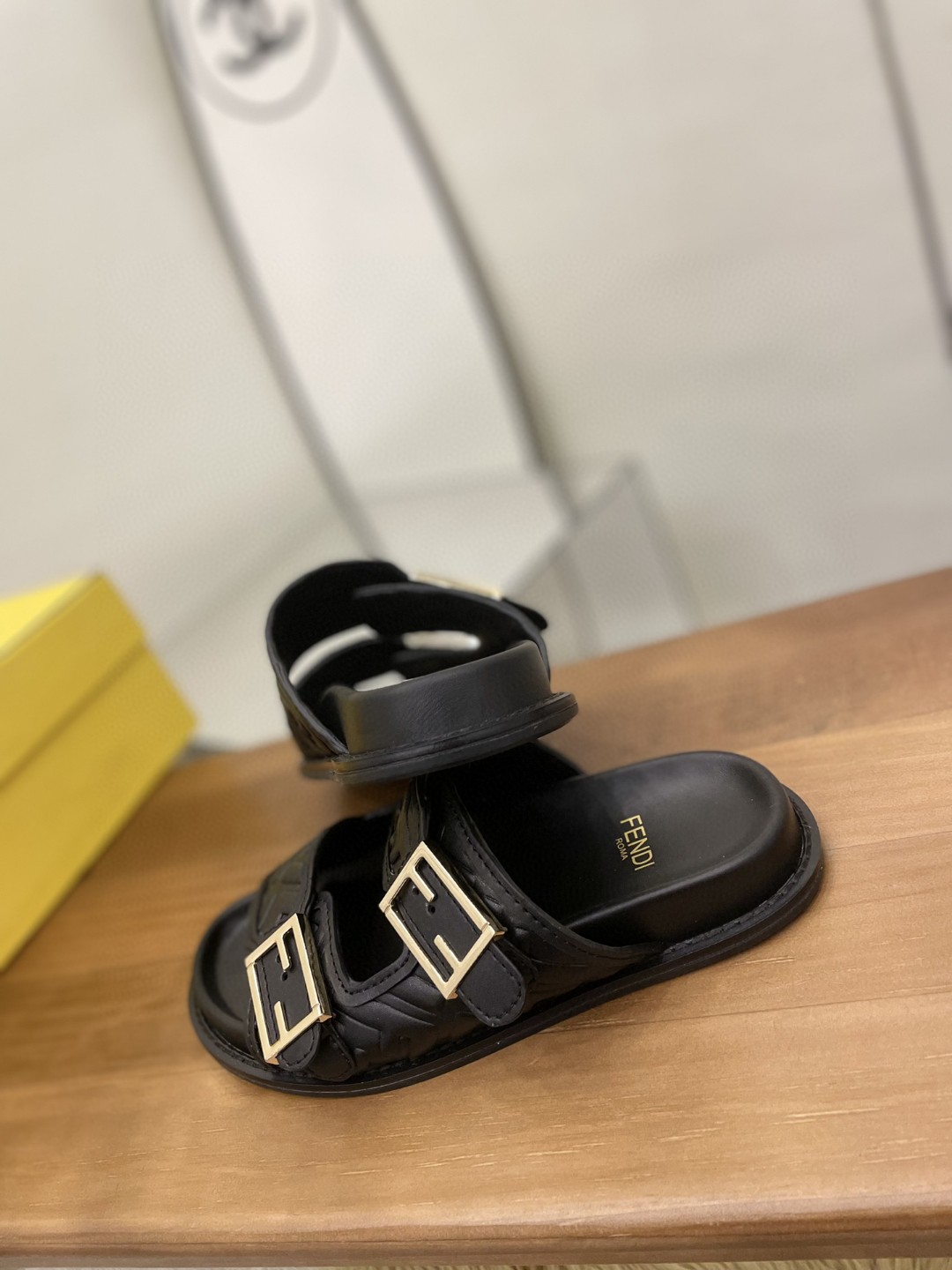 F**di Feel Slides Black For Women