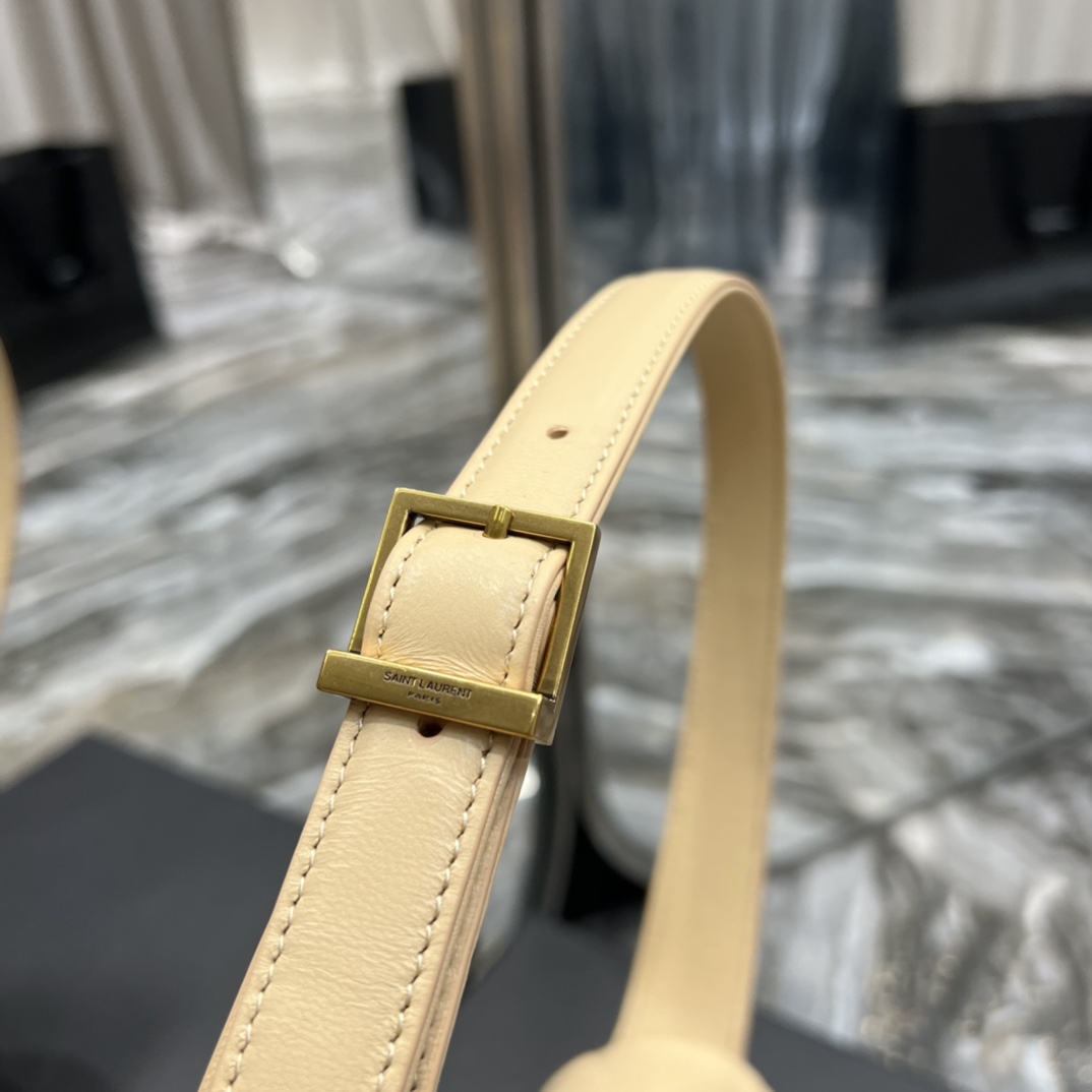 Sa1nt Lau*nt Le 57 Hobo Shoulder Bag Beige For Women, Women’s Bags 9.8in/25cm Y51