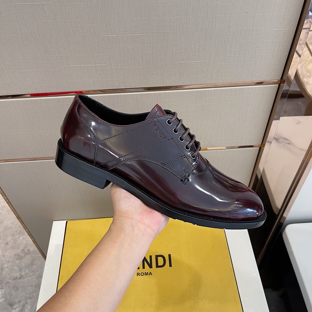 F**di Force Dark Brown Shoes For Men