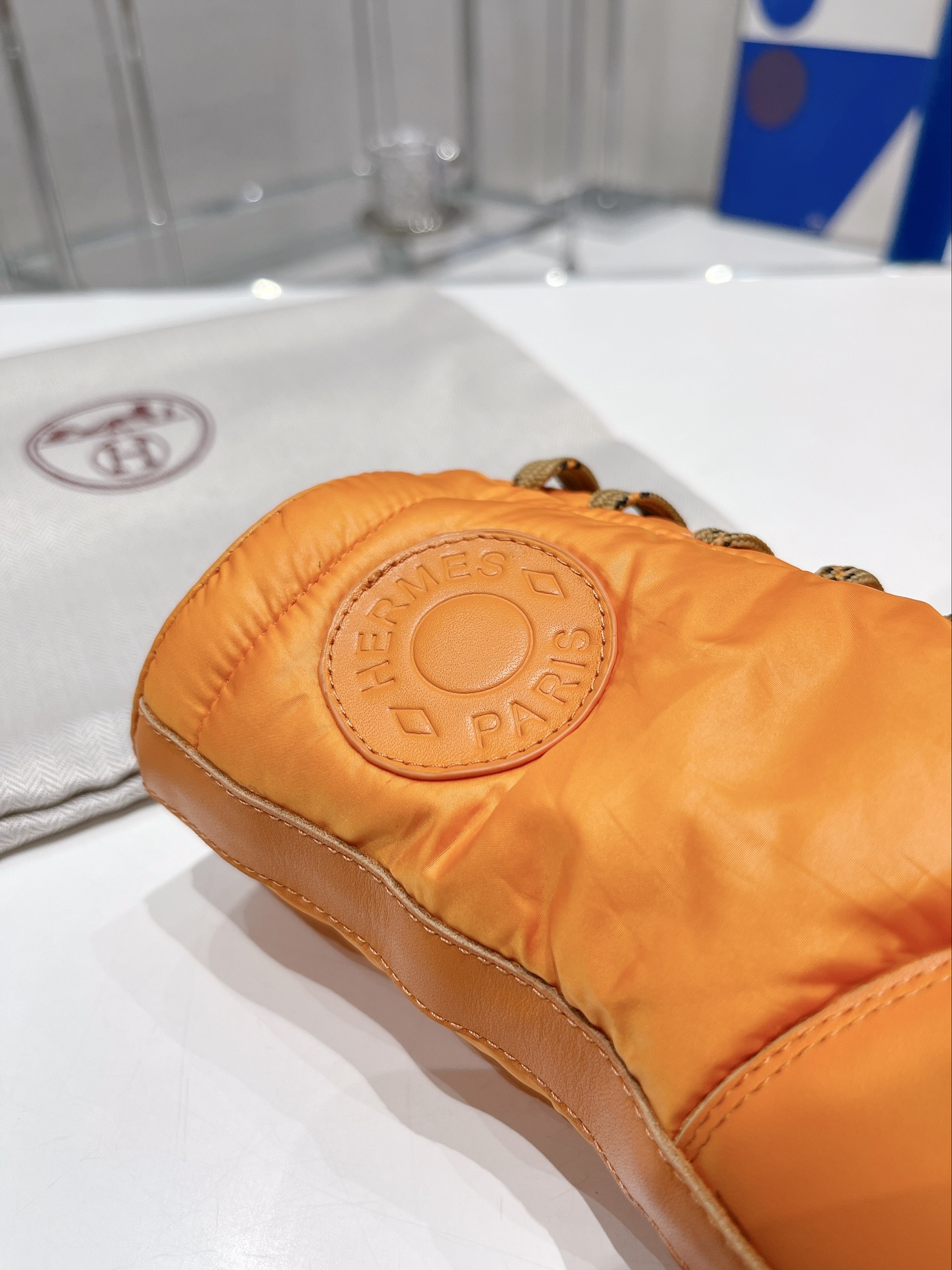 H**me5 Fresh Ankle Boots Orange For Women 1.8in/4.5cm