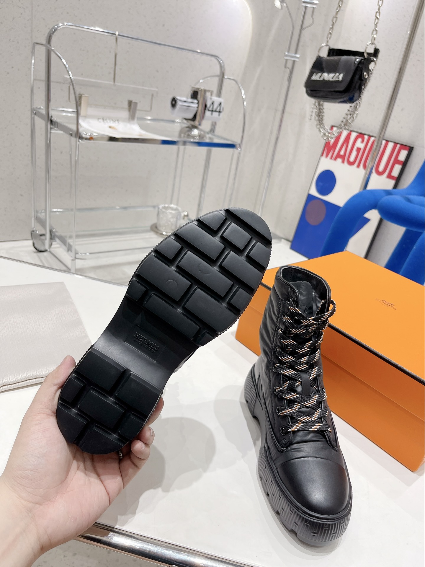 H**me5 Fresh Ankle Boots Black For Women 1.8in/4.5cm