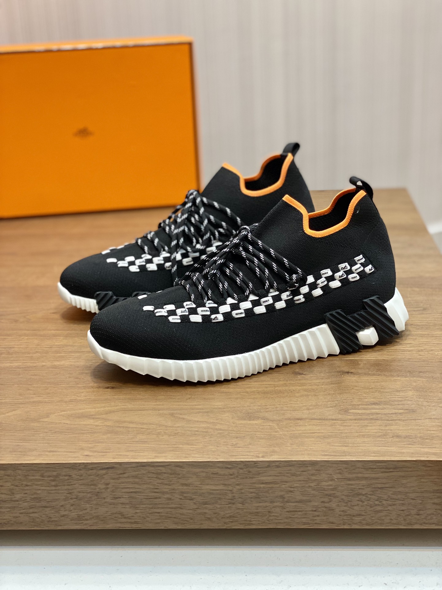H**me5 Sneakers Flex Black And Orange For Men H222910ZH02405