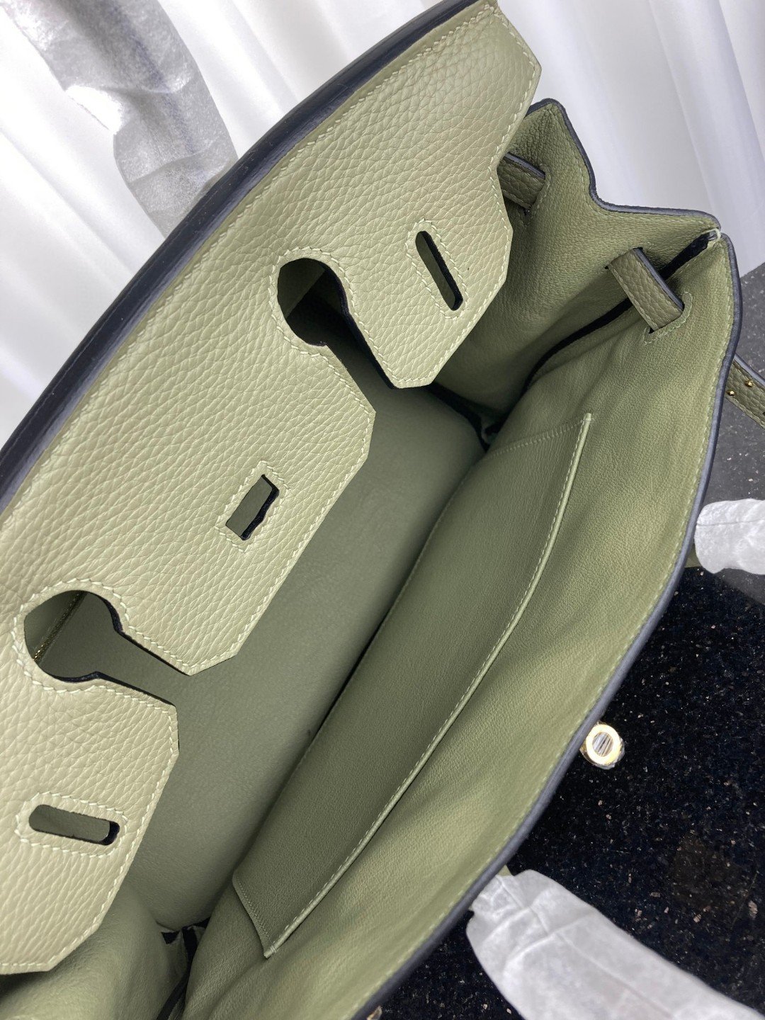 H**me5 Birkin Bag 30 Green Moss Toned Hardware Bag For Women, Women’s Handbags, Shoulder Bags 11.8in/30cm